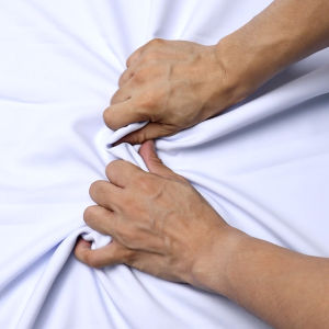 ผ้าวาเลนติโน่ สีขาวต่างๆ ผ้าตัดชุดเครื่องแบบ/ยูนิฟอร์ม/สูท หน้ากว้าง 58 นิ้ว