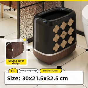 MEISD | Vintage Style Lightweight Luxury Large Capacity Wheel Bin