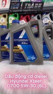 [HÀNG CHÍNH HÃNG] Dầu Động Cơ XĂNG-DIESEL HYUNDAI XTEER D700 SP/ C2-C3 5W-30 (6 Lít) - 100% Tổng Hợp