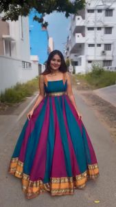 [PRE ORDER] {ANARKALI GOWN COLLECTION} SIZE:-M TO 3XL  FABRIC :  Vichitra Silk~ Delivery Lead Time : 10 days
