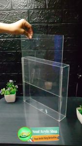 Box akrilik Sliding Mahar / Frame Mahar Akrilik 30x30x6
