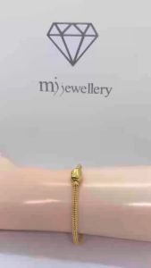 MJ Jewellery 916/22K Gold Beaded Pendora Bracelet T036