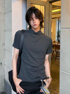 LIUBU | Stylish & High-Quality Half-High Collar Short Sleeve T-Shirt
