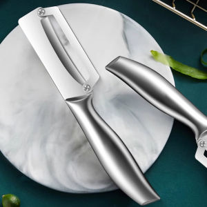 【On Sale】Fruit Vegetable Paring Knife Planing Stainless Steel Double Side Vegetable Peeler