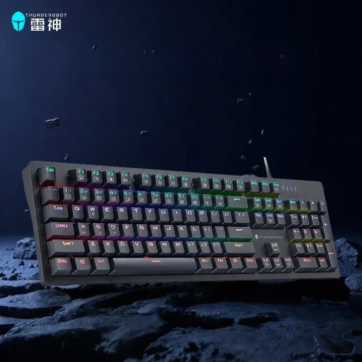 Gaming Mechanical Keyboard Full N-Key Rollover PBT Keycap RGB Hot-Swappable Qiantong Blue Switch