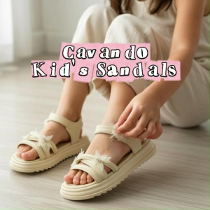Cavando Kids Shoe CCY6666/CCY6667 Beige/Pink - Kasut Kanak-Kanak Kasual Ringan Selesa