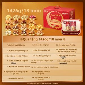 BE&CHEERY|Hộp Quà Hỗn Hợp Đậu và Snacks 1598g