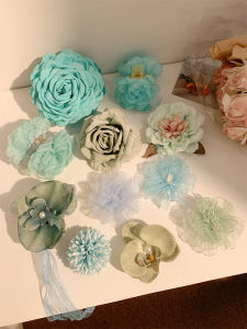 Mint Mambo ~ Green Phalaenopsis Flower Barrettes Female Spring and Summer Side Hairpin Clip Hairware Seaside