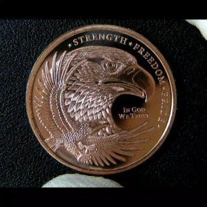 1 AVDP Oz Eagle .999 Fine Copper Round Coin GSM USA 1 Oz Copper Round Coin COPPERMAN