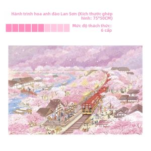 MAODETIANKONGZHICHENG | Bộ Đồ Chơi Ghép Hình Sakura Cho Người Lớn 1000 Miếng
