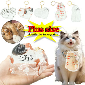 2PCS/Set Plus BigCat Hair Keepsake Box 2 Sizes Memorial Pet Hair Storage Capsule for Cat Lovers DIY Loss Grieving Pendant Gift