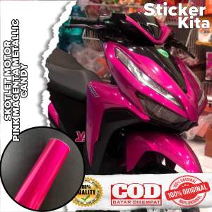 Sticker motor pink magenta candy metallic skotlet pink candy