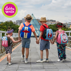 กระเป๋าเป้สะพายหลังเด็ก Dabbawalla น้ำหนักเบา กระเป๋าใส่หนังสือสำหรับเด็กชายและเด็กหญิง กระเป๋าเป้สะพายหลังสำหรับเด็กอนุบาล