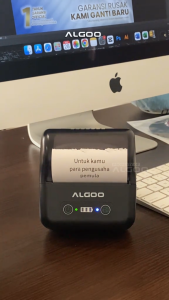 ALGOO AT-80EP Printer Thermal Struk Nota Bluetooth Tanpa Tinta