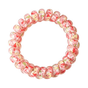 Phụ Kiện Buộc Tóc Hình Dây Điện Thoại Hoa Độ Đàn Hồi Cao Kiểu Xoắn Ốc Mềm Mại Không Gây Hư Tổn Kích Thước Phổ Thông Dành Cho Nữ Và Bé Gái