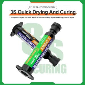 RELIFE RL-UVH902 3 Seconds Quick Dry UV Curing Oil Motherboard Flying Line Jumping Wire UV Glue for Mobile Phone Repair