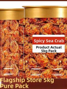 Ready-to-Eat Spicy Crab Snack Canned