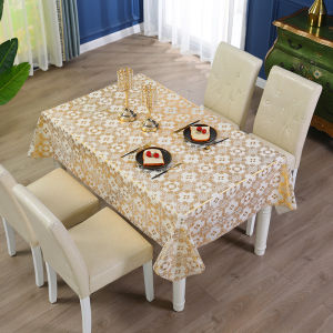PVC Foil Waterproof Oilproof Heat Resistant Tablecloth