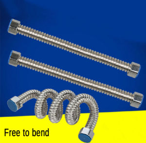 Uni Water Heater Stainless Steel Bellows Metal Corrugated Hose Cold Hot Water Outlet 9/16 inch Female Extension
