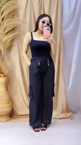 LADY - Jogger Pants KARGO PANTS CELANA JOGGER SWEETPANTS CELANA CARGO PANJANG WANITA