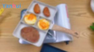 Tamagoyaki Panci Wajan Penggorengan Telur Anti Lengket Omelette/Pancake/ Martabak 4 Lubang 27CM
