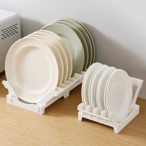 Plate Organizer Kitchen Countertop Plate Rack Cabinet Plate Divider