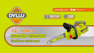 DYLLU Cordless Chain Saw (20V/12"/300mm) + Battery & Charger DTCLP5121