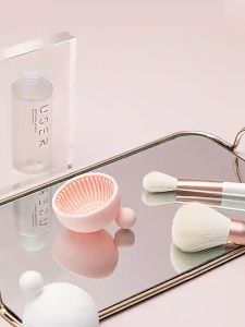 FinDee ที่ทำความสะอาดแปรงแต่งหน้า ชามซิลิโคนล้างแปรงแต่งหน้า makeup brush cleaning bowl