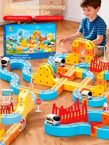 YIXIN | Intelligent Building Magnetic Track Electric Train Toy