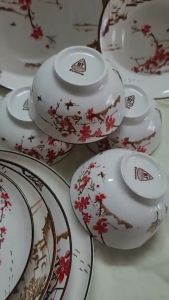 TÔ LOE GỐM SỨ CAO CẤP HỌA TIẾT HOA LỘC ĐÀO VIÊN MÃN – ĐỦ SIZE ( CỠ 678 )