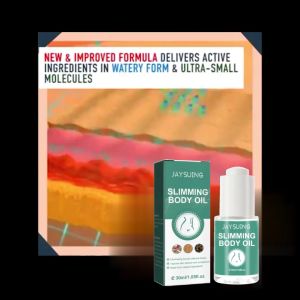 Jaysuing Body Slimming Essential Oil Promote Fat Burning Thin Arm Leg Waist Belly 30ml