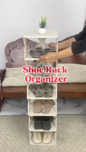 Jbos Multi-tier Shoe Rack Stable Stackable Simple Shoes Storage Shelf Balcony Dormitory Bedroom Organizer Space Savers