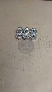 MUR TOPI DRAT 14 KUNCI 17 HALUS 1.25 M10 NIKEL NUT PITCH DRAT LEMBUT NEKEL