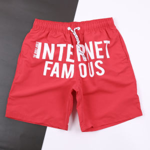 Quick Dry Beach Shorts for Men Loose Fit Casual Five-Quarter Length Swimming Trunks for Beach Vacation Leisure Beachwear