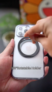 XUNDD Zero Sense / Diamond 360° Magnetic Stand Holder Anti Yellowing Phone Case for iPhone 16 Plus 15 14 13 Pro Max