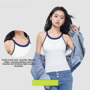 HUACHENGSHI | Bralette Neck Strap Womens Underwear Gathered Chest Pad One Piece No Wear Bra Seamless Beautiful Back Underwear Base Outerwear