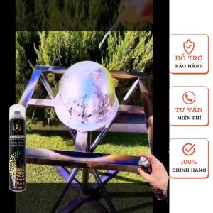 Sơn xịt màu inox Crom cao câp loại tốt cho độ bám dình bền màu cao trang trí ô tô xe máy nhà cửa