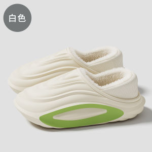 Waterproof Cotton Slippers Mens Winter Outdoor Wear 2025 New Sport Anti-slip Thick Bottom Warm Fleece Lined Cotton Shoes