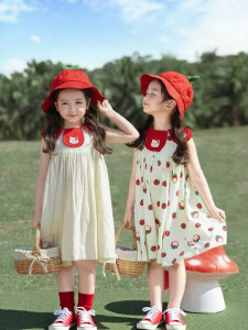 YOEHYAUL | Đầm Không Tay Thoáng Khí Cổ Trang Trí Màu Khối