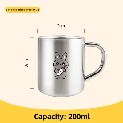 Children Stainless Steel Cup Home Drinking