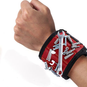 Magnetic Wristband for Holding ScrewsNails，Drilling BitsWrist Tool Holder Belts with Strong MagnetsCool Gadgets for Men wome