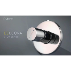 Rubine Bologna BO 3169 CH Concealed Bath Mixer Tap (Rose Gold/Chrome/Black)