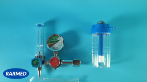 Đồng hồ oxy GREETMED bộ van điều áp khí bình oxy cao cấp - Loại cao cấp 15 lít/phút