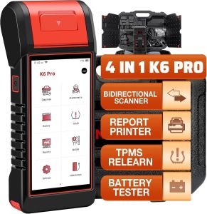 Kingbolen K6 Pro All System OBD2 Scanner New Car Diagnostic Tool With Printer Function And 26 Reset Service EC Coding Reader