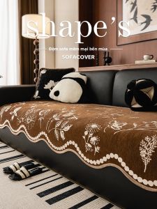 Bọc Ghế Sofa Nhung Chống Trượt Tất Cả Mùa