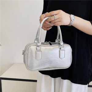 Fancy Satchel Bowling Bag Womens 2024 Summer New Arrival Fashion Shoulder Messenger Bag K-style Fashionable Small Square Bag