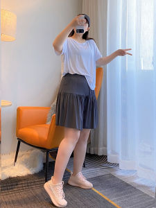 High Waist Running Yoga Shorts Women Sport Fitness Anti-Light Loose A-Pen Pant Skirt for plus Size Summer Active Wear