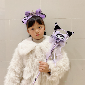 Bàn Tay Ma Thuật Sáng Đèn Sanrio Dễ Thương Chống Trượt Cho Bé Gái Phụ Kiện Tóc Dễ Thương Hình Bướm Cho Bé Gái