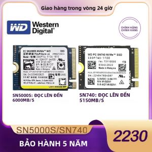 Ổ Cứng Thể Rắn Western Digital WD SN740 SN5000S M.2 2230 NVMe PCIe Gen4 X4 SSD 2TB 1TB 256GB Dành Cho Máy Tính Xách Tay Microsoft Surface Pro X Và Steam Deck
