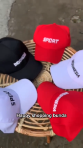 Topi Kemerdekaan 17 agusus model hijab dan rambut diikat untuk Dewasa - topi Indonesia sport Bordir